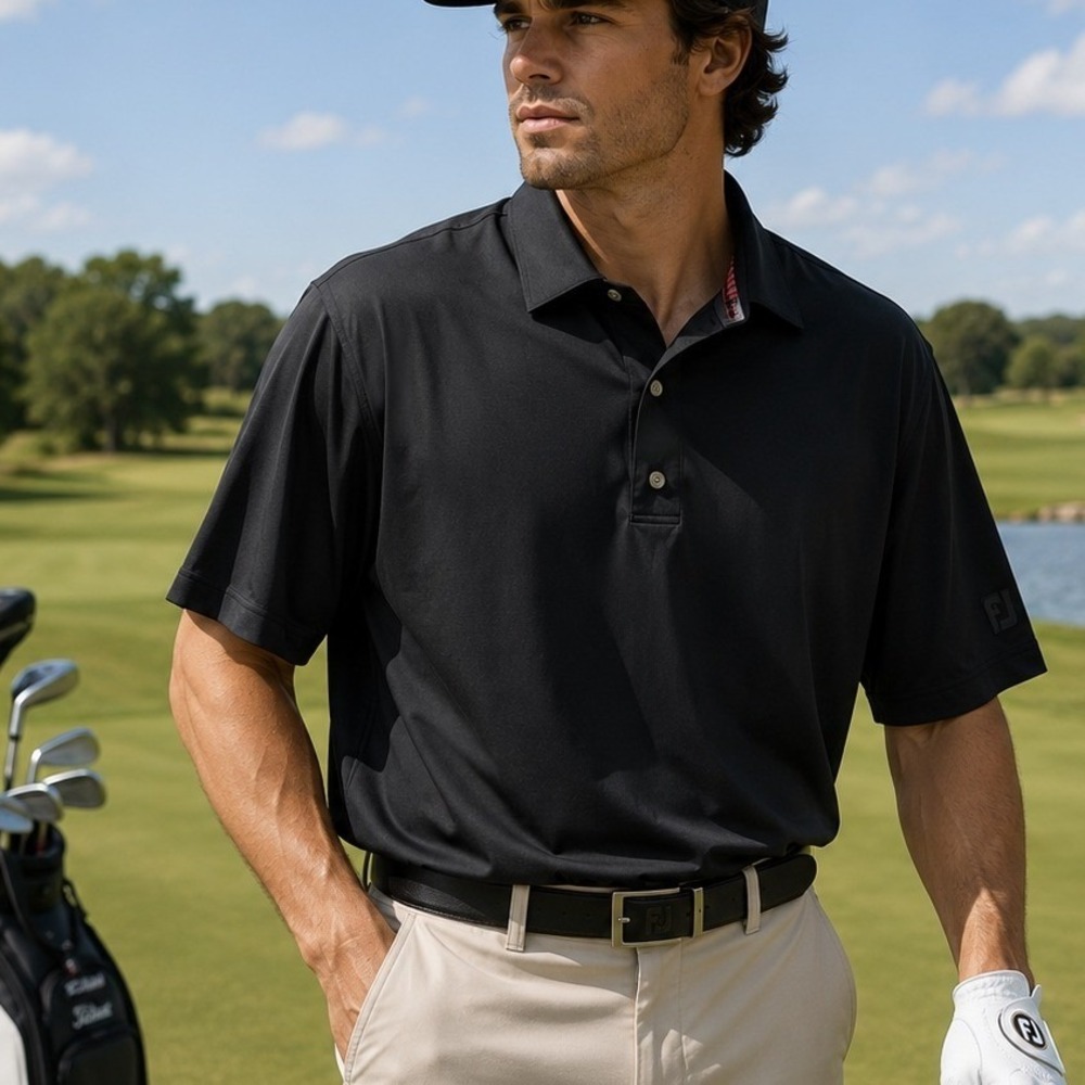 FootJoy Mens ProDry Lisle Performance Golf Polo Custom Patterson Services XL